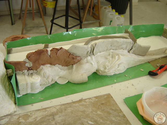 Castings: Huge mold made by hand