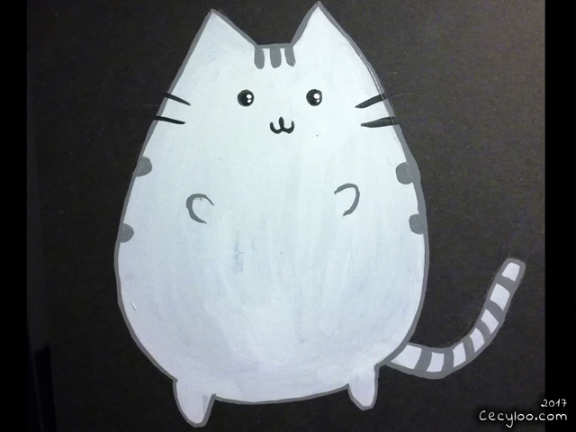 Paintings : Chat Pusheen