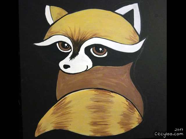 Paintings : Racoon