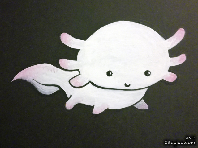 Paintings : Axolotl